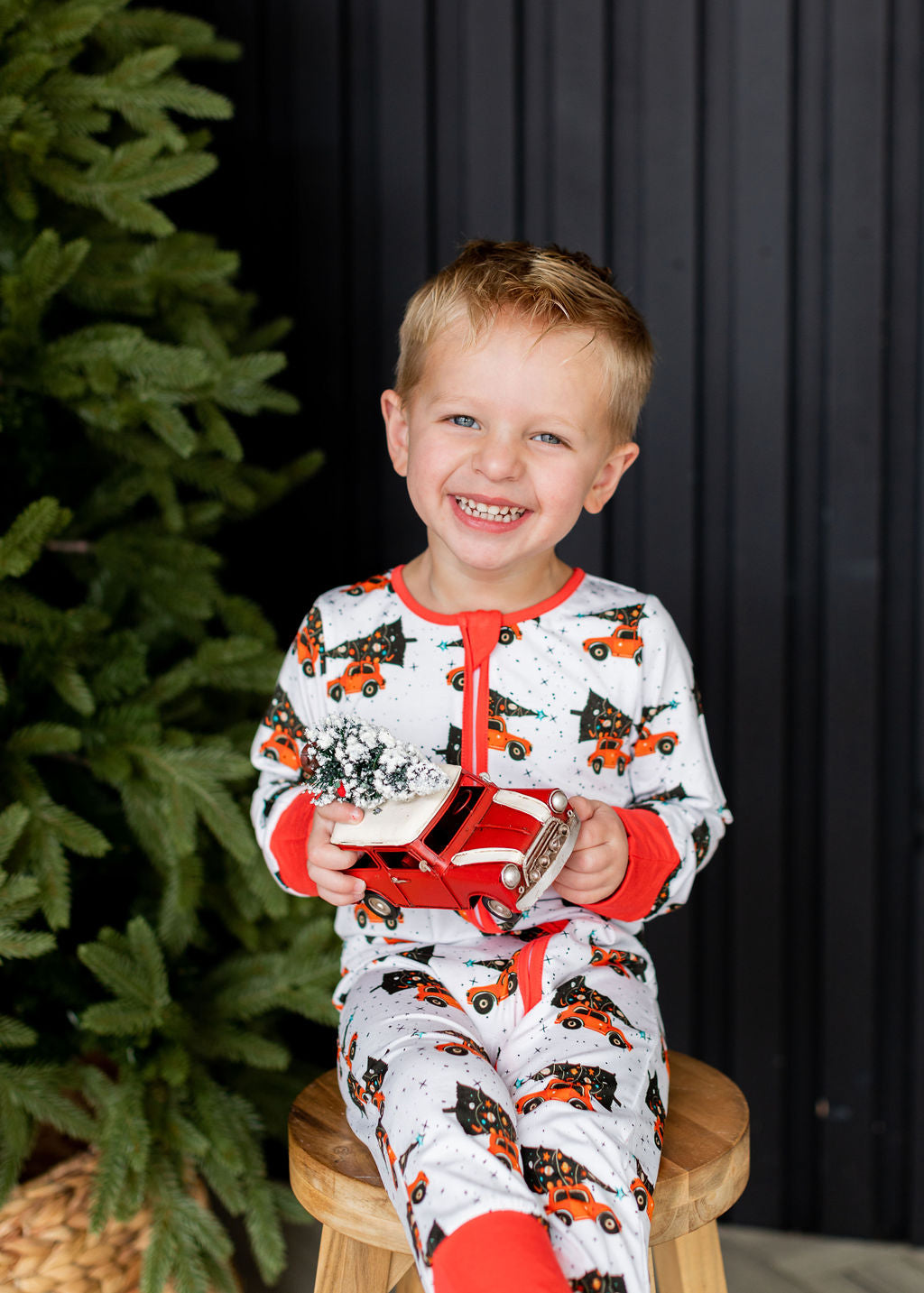 Baby Christmas Tree Long Sleeve Pajamas - Gathering Littles