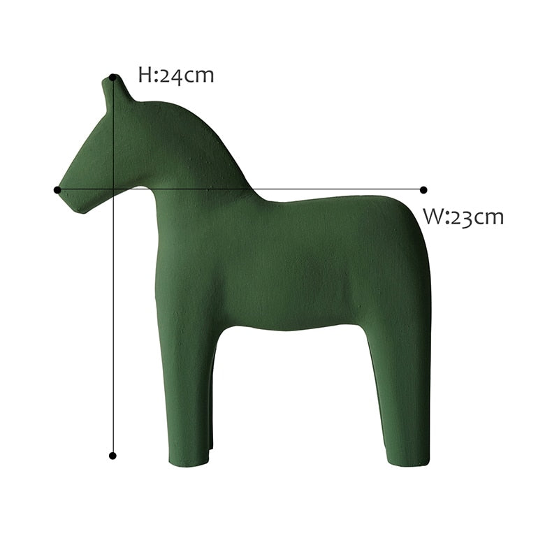 Nordic Wooden Horse Nursery Decoration - Gathering Littles