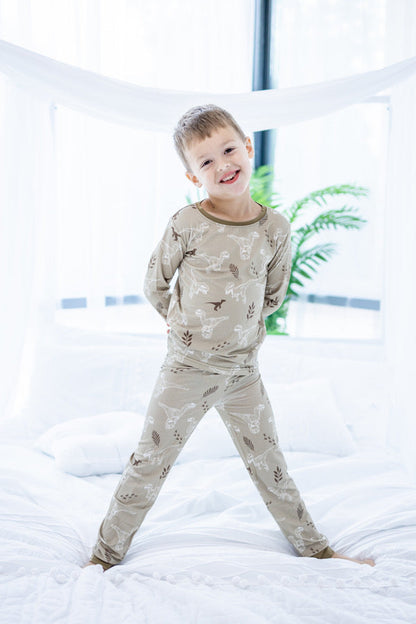 VelociNAPtor - Long Sleeve 2 Piece Pajama Set - Gathering Littles