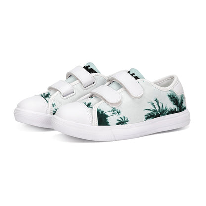 Find Your Coast Kids Canvas Palm Tree Velcro Sneaker Shoes - Gathering Littles