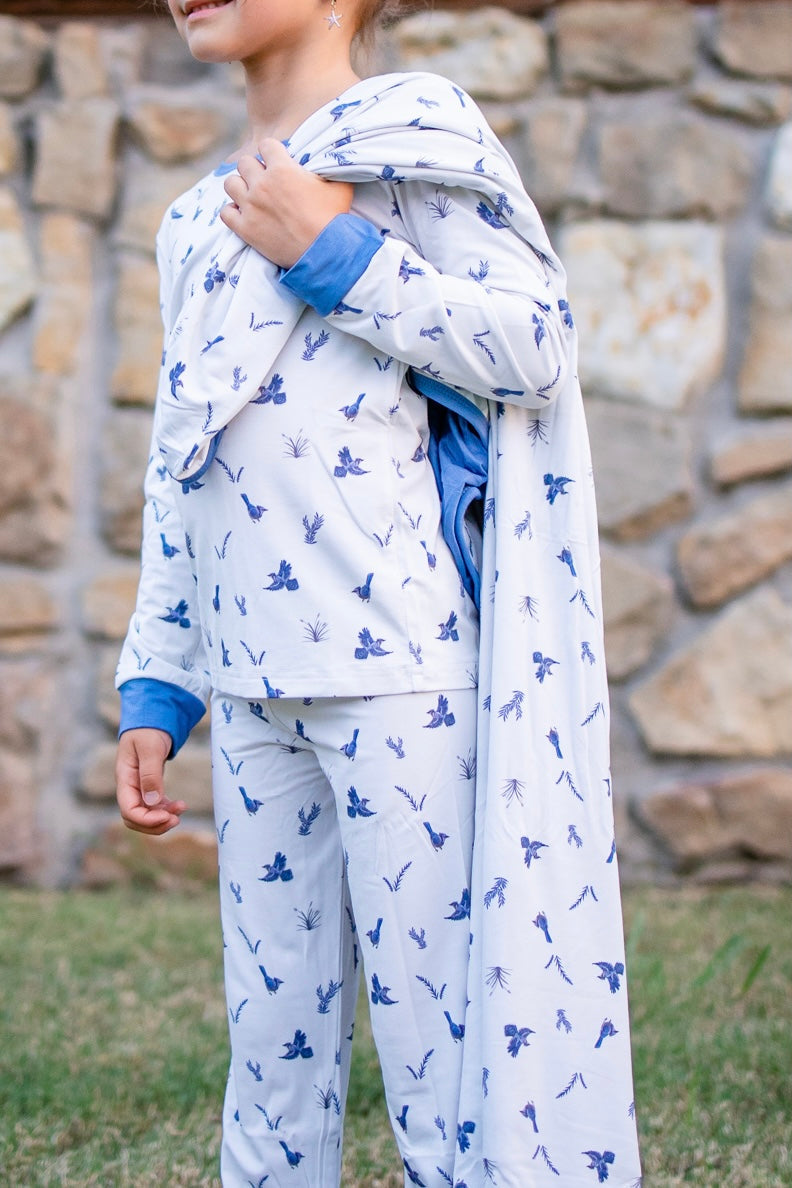 Blue Jays Long Sleeve 2 Piece Pajama Set - Gathering Littles