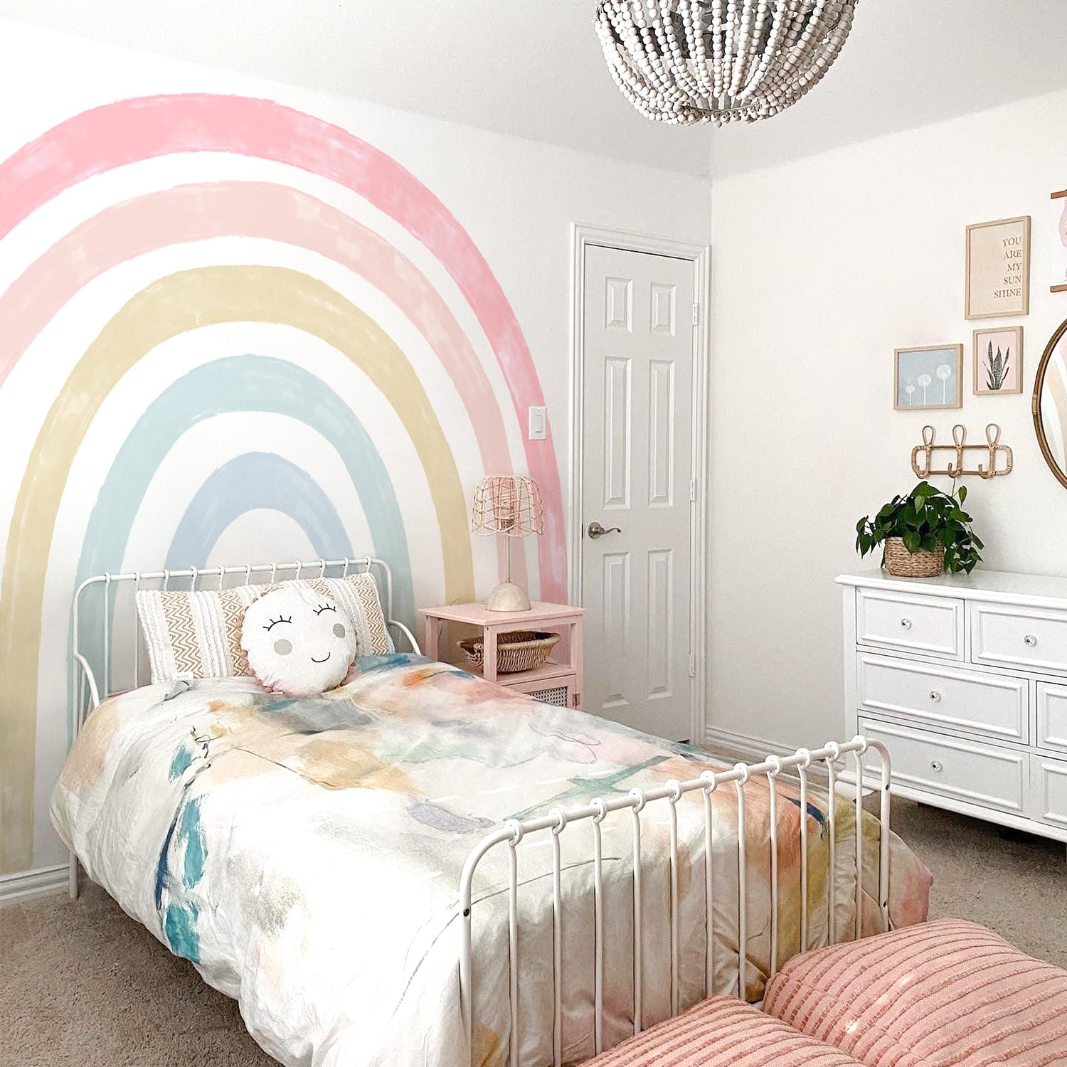 Watercolor Rainbow Nursery Wall Decals - Gathering Littles