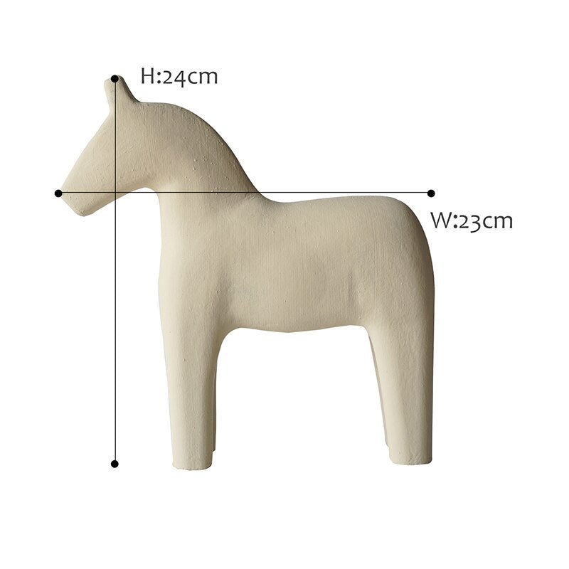 Nordic Wooden Horse Nursery Decoration - Gathering Littles