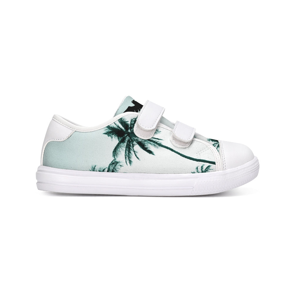 Find Your Coast Kids Canvas Palm Tree Velcro Sneaker Shoes - Gathering Littles