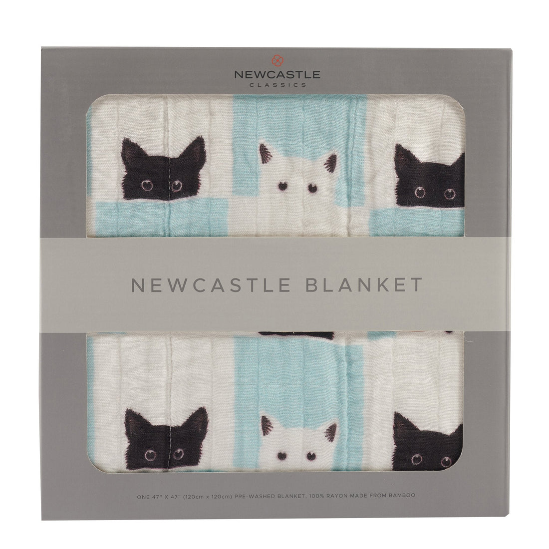 Peek-A-Boo Cats Bamboo Muslin Blanket - Gathering Littles