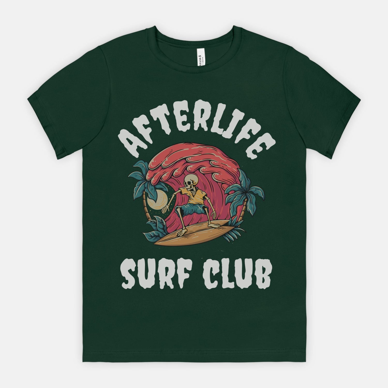 Afterlife Surf Club Shirt, Skeleton Surfer Shirtproduct_type