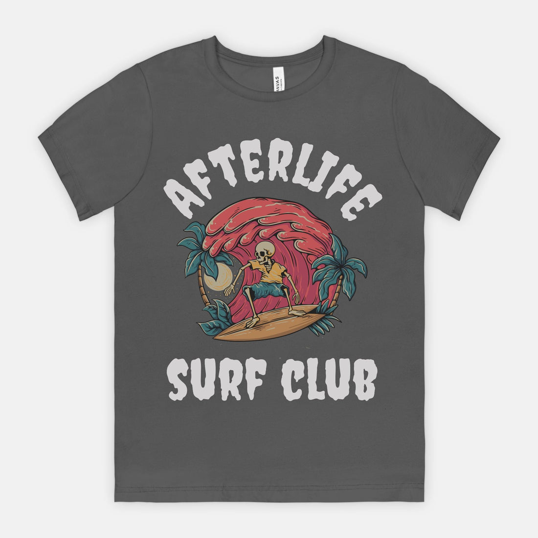 Afterlife Surf Club Shirt, Skeleton Surfer Shirtproduct_type