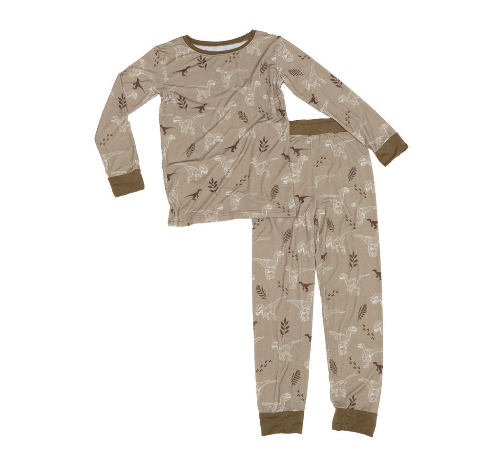 VelociNAPtor - Long Sleeve 2 Piece Pajama Set - Gathering Littles