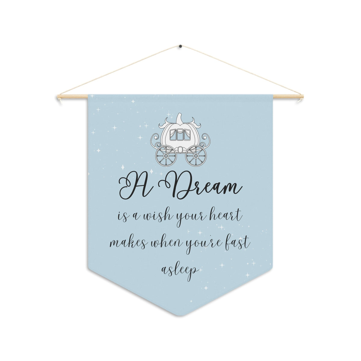 Baby Girl Nursery Decor, "A dream is a wish your heart makes" Bedroom Bannerproduct_type