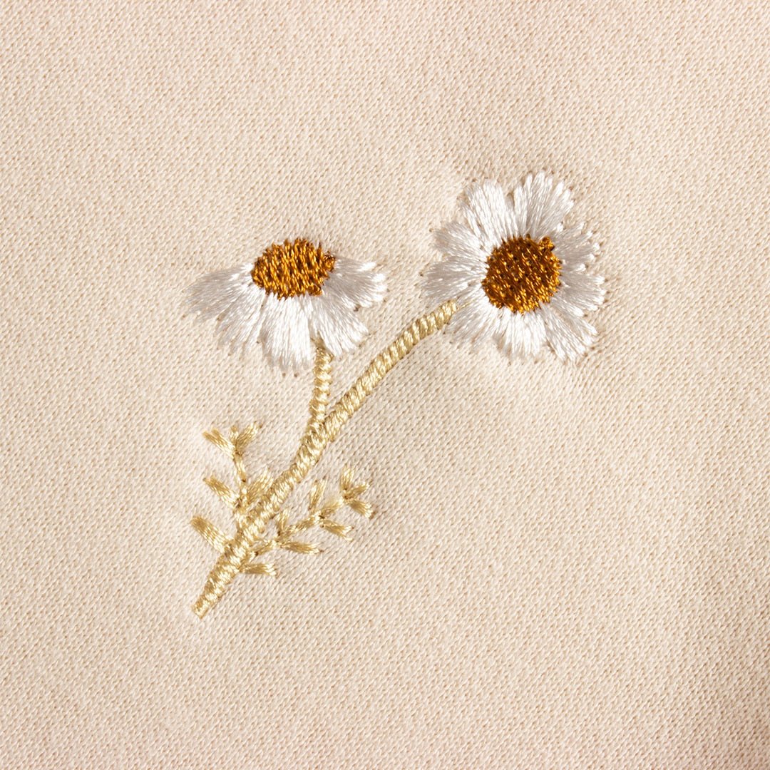 Baby Girls Fleece Embroidery Daisy Pullover Sweatshirt + Jogger Pants Setproduct_type