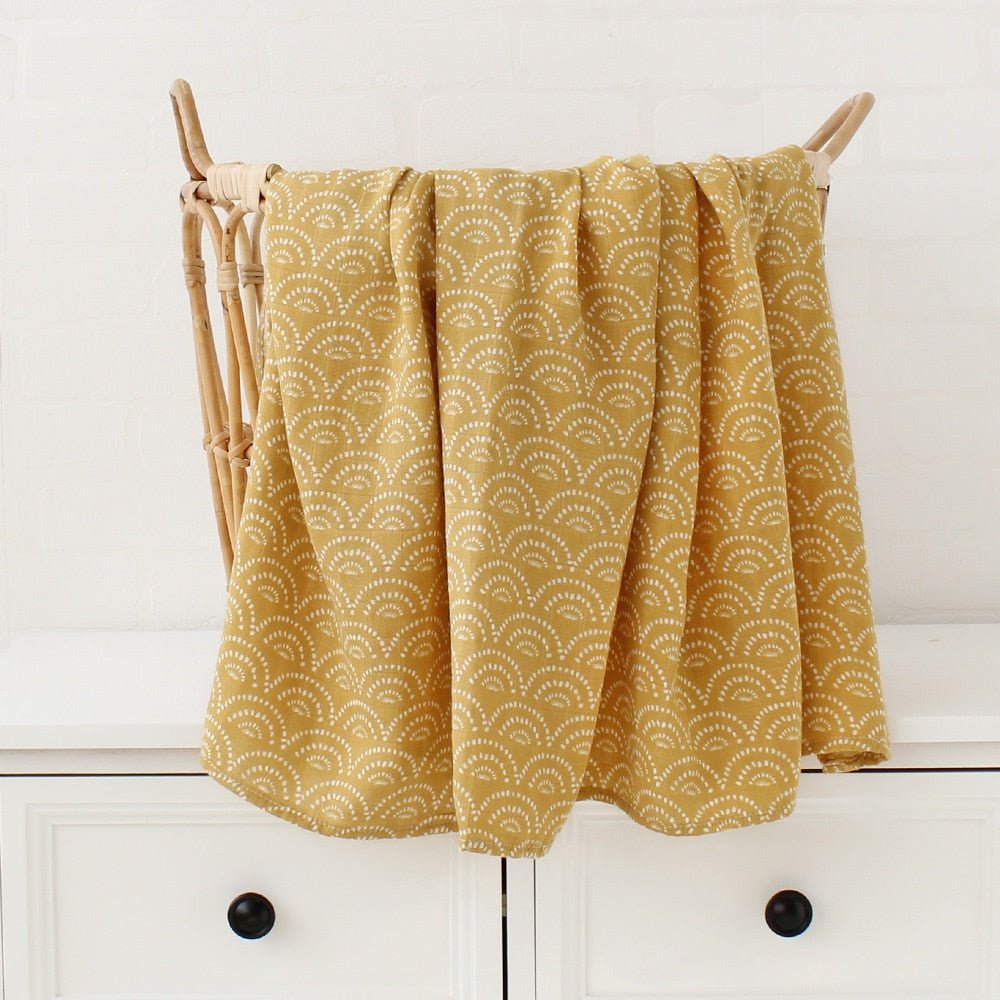 Boho Bamboo and Organic Cotton Swaddle Blanket - Largeproduct_type