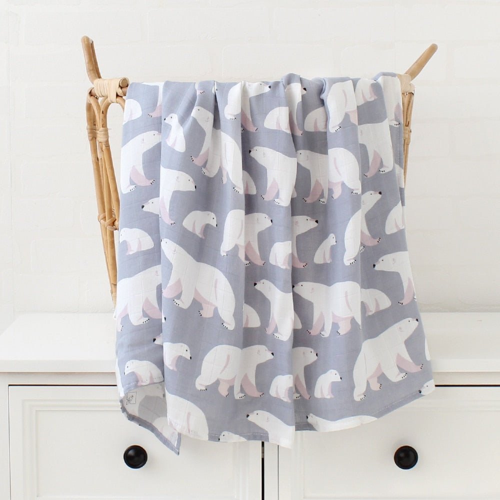 Boho Bamboo and Organic Cotton Swaddle Blanket - Largeproduct_type