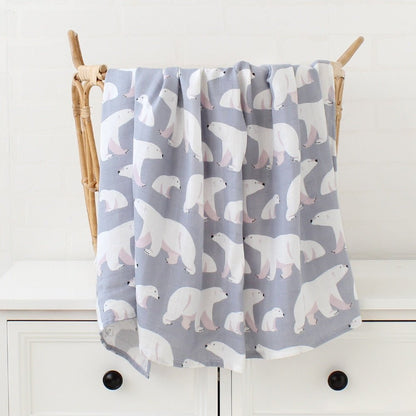 Boho Bamboo and Organic Cotton Swaddle Blanket - Largeproduct_type