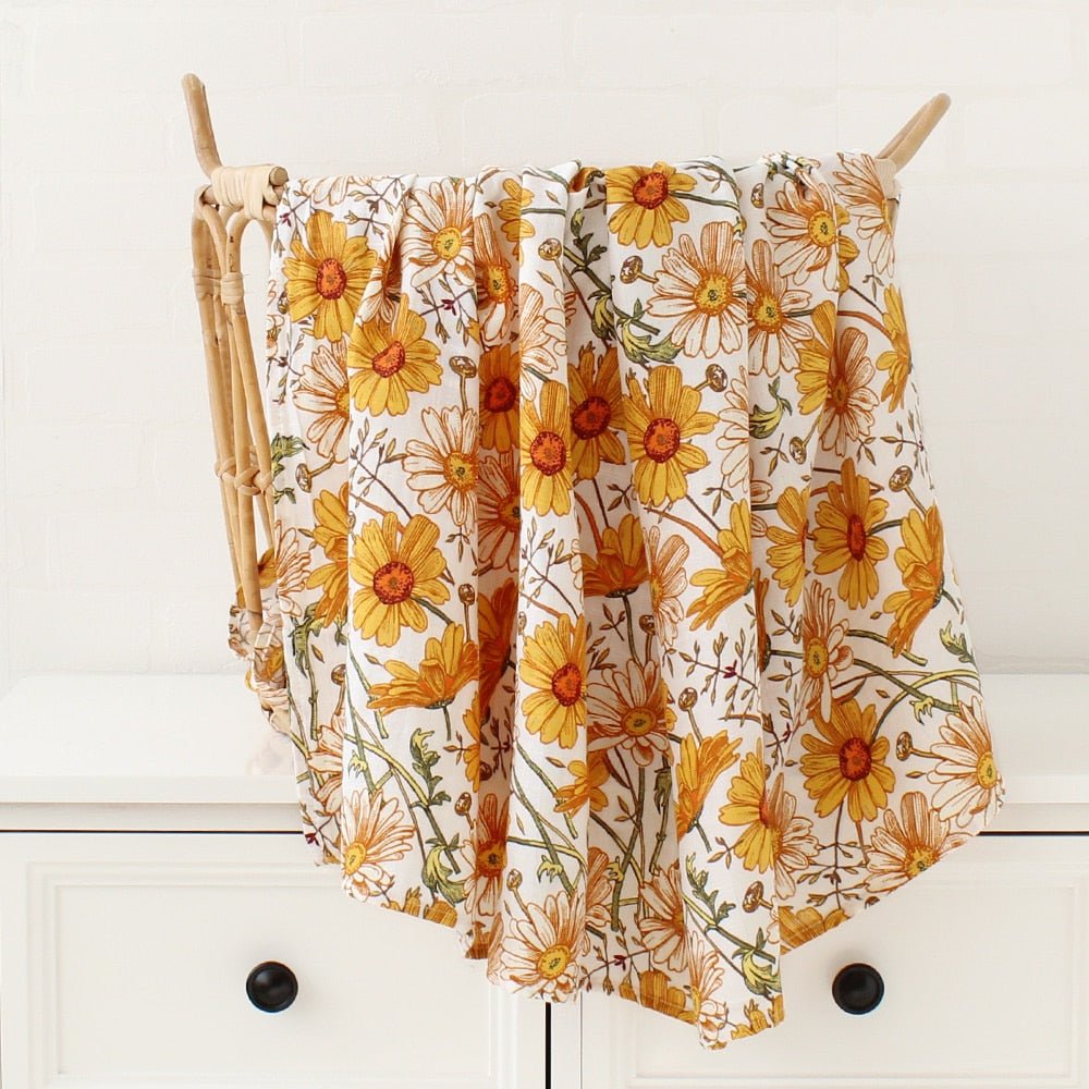 Boho Bamboo and Organic Cotton Swaddle Blanket - Largeproduct_type