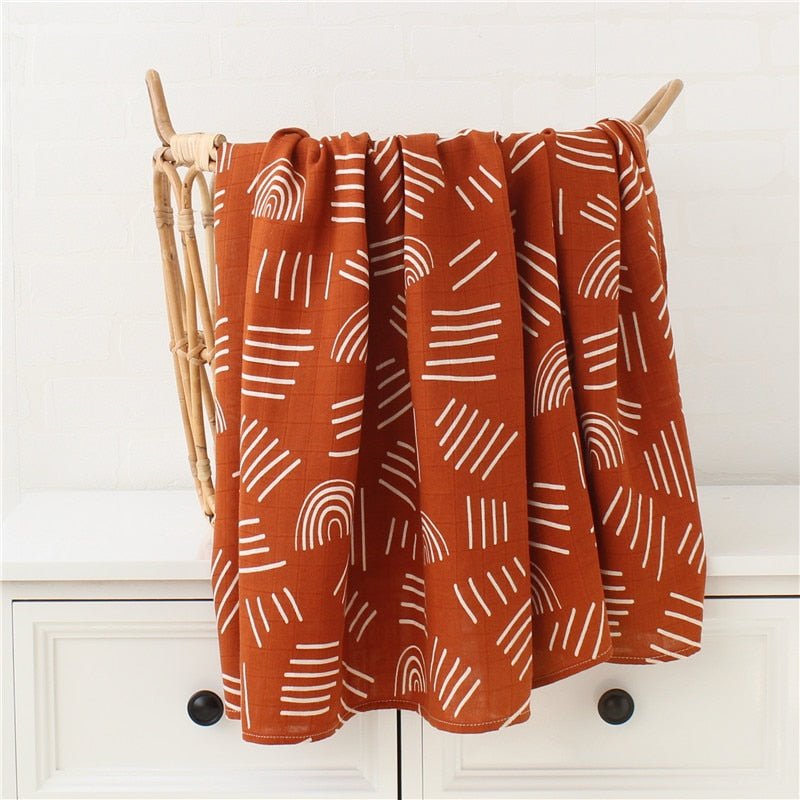 Boho Bamboo and Organic Cotton Swaddle Blanket - Largeproduct_type