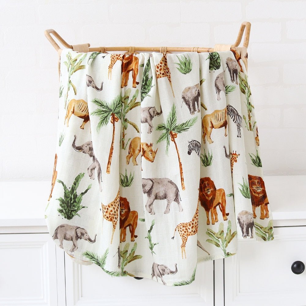 Boho Bamboo and Organic Cotton Swaddle Blanket - Largeproduct_type