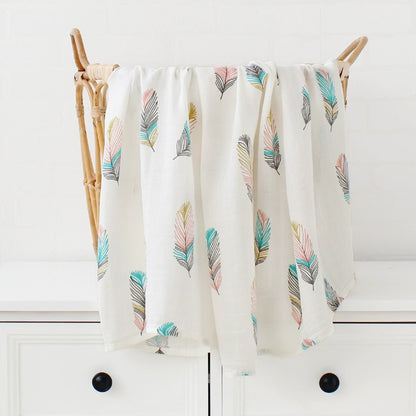 Boho Bamboo and Organic Cotton Swaddle Blanket - Largeproduct_type