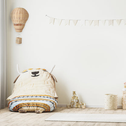 Boho Nursery Decor, Rattan Nursery Hot Air Balloon, Playroom Decorproduct_type