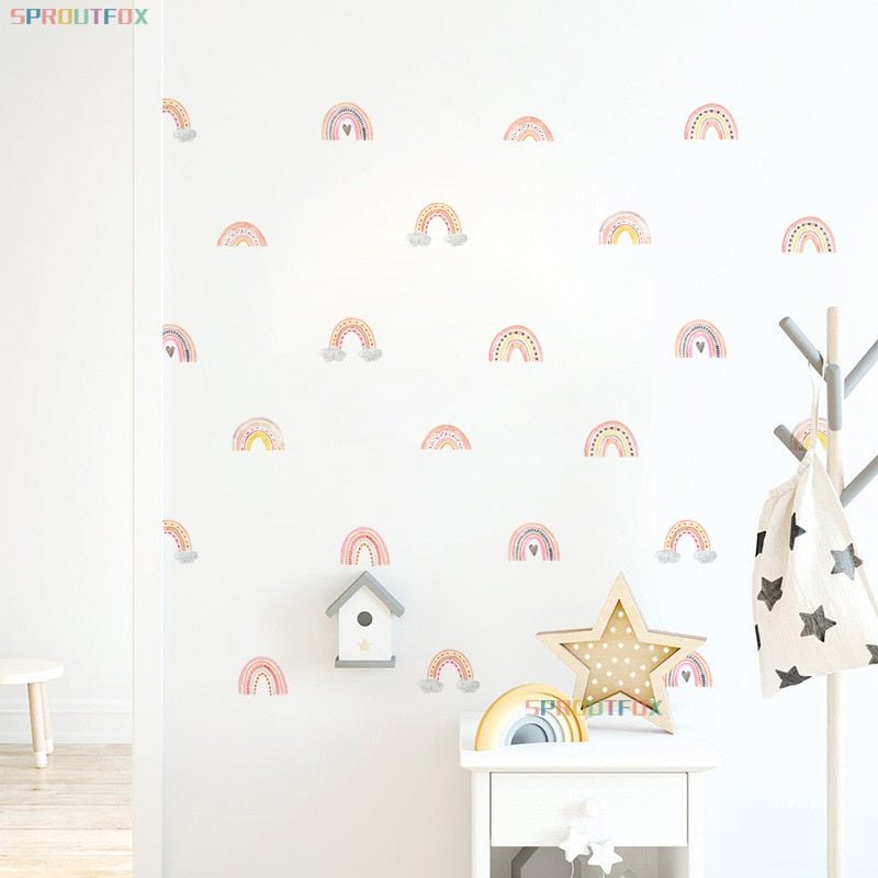 Boho Pink Rainbow Nursery Wall Decalsproduct_type