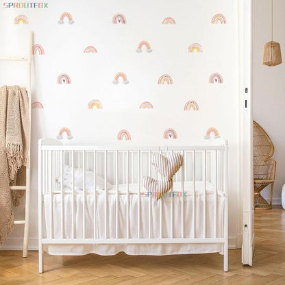 Boho Pink Rainbow Nursery Wall Decalsproduct_type