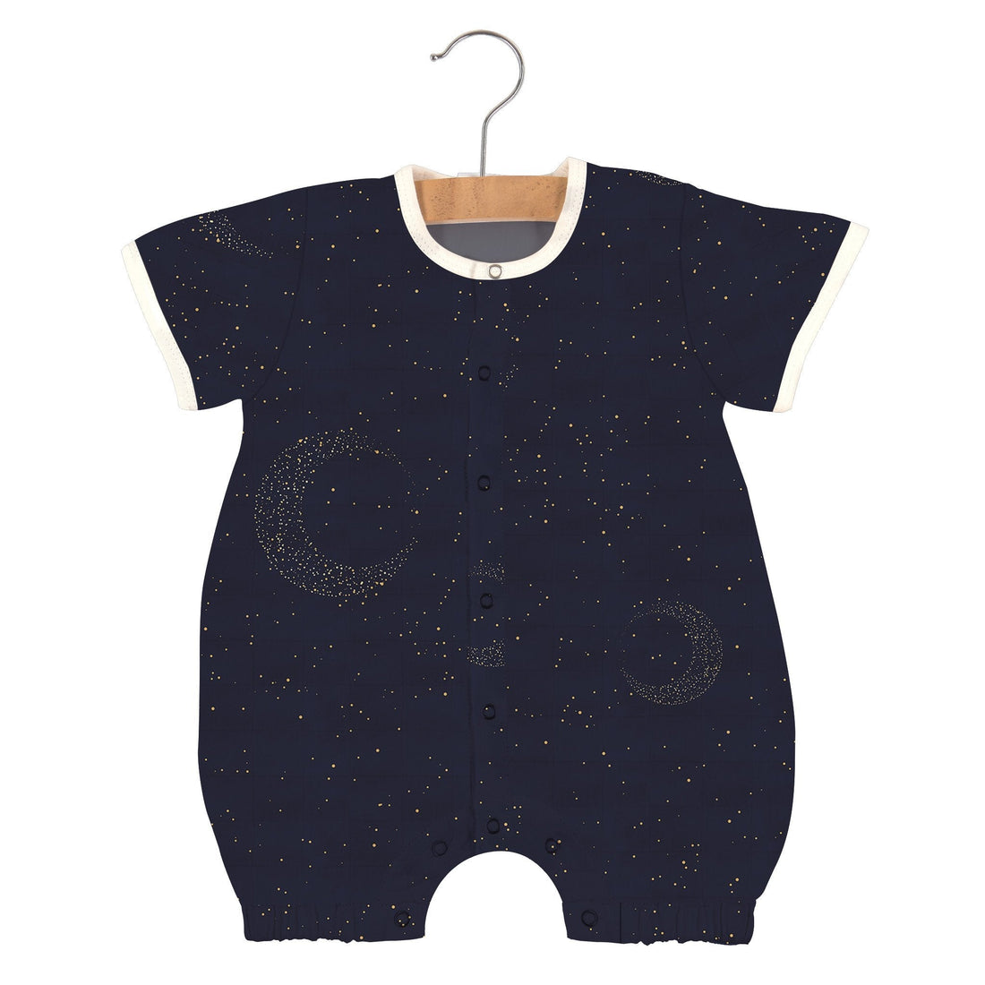 Midnight Moon Bamboo Mini Romper - Gathering Littles