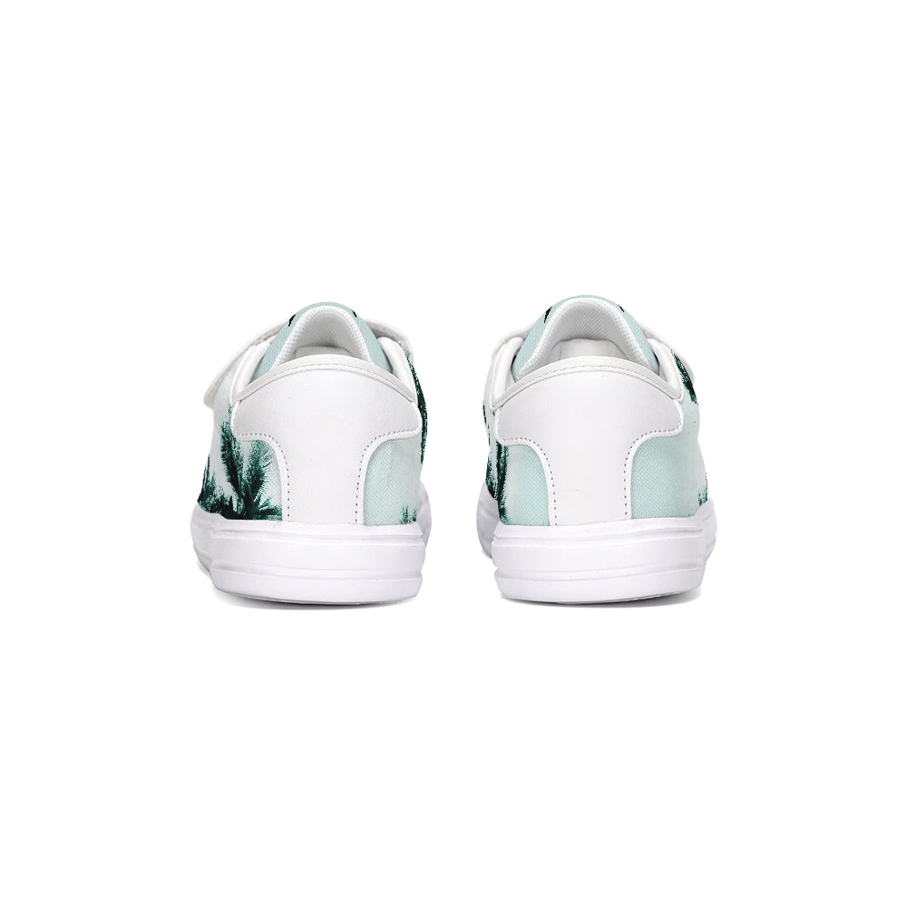 Find Your Coast Kids Canvas Palm Tree Velcro Sneaker Shoes - Gathering Littles