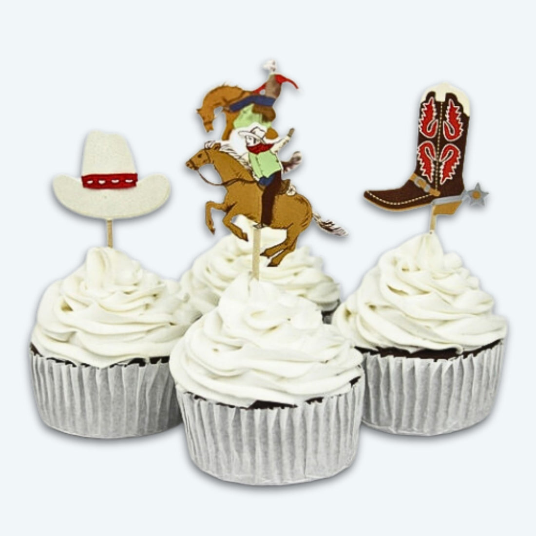 Cowboy Birthday Cupcake Flags, Western Cupcake Flagsproduct_type