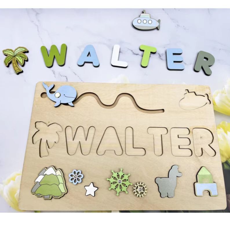 Custom First Name Wooden Puzzle For Toddlersproduct_type