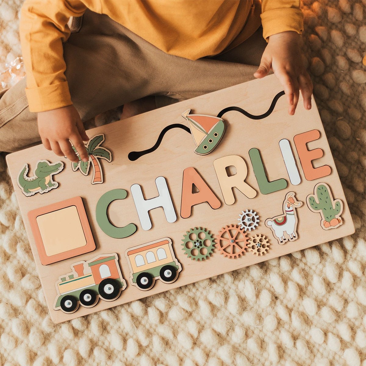 Custom First Name Wooden Puzzle For Toddlersproduct_type