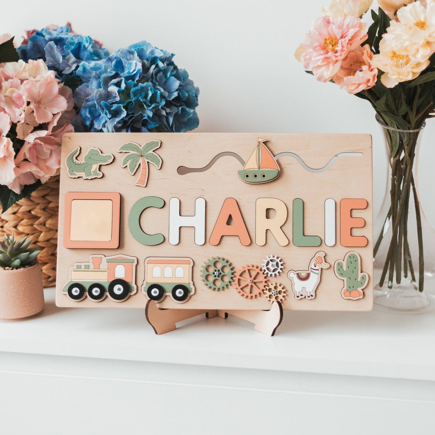 Custom First Name Wooden Puzzle For Toddlersproduct_type