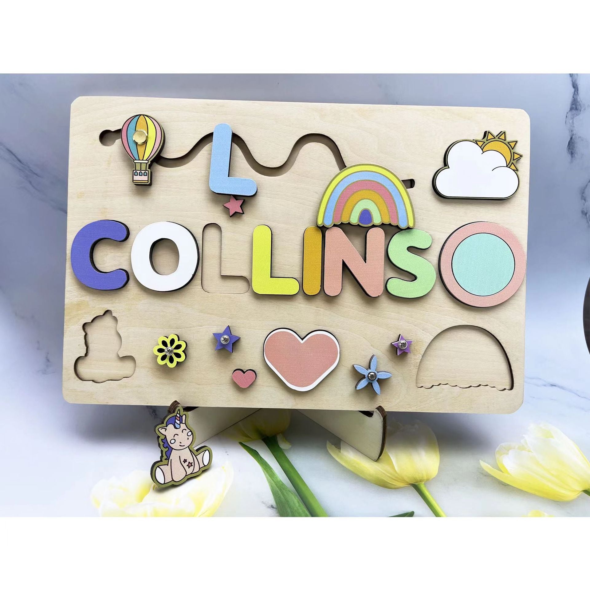 Custom First Name Wooden Puzzle For Toddlersproduct_type