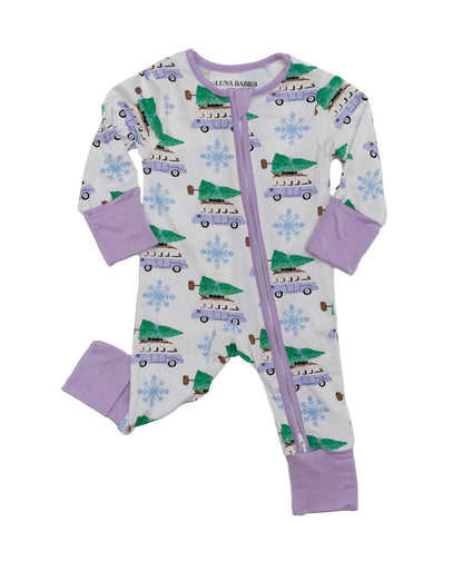 Baby Tree-Mendous Christmas - Purple - Long Sleeve Pajamas - Gathering Littles