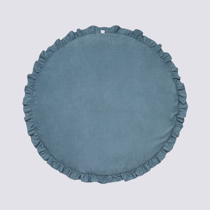 Soft Baby Play Mats - Round Lace Crawling Mat - Gathering Littles