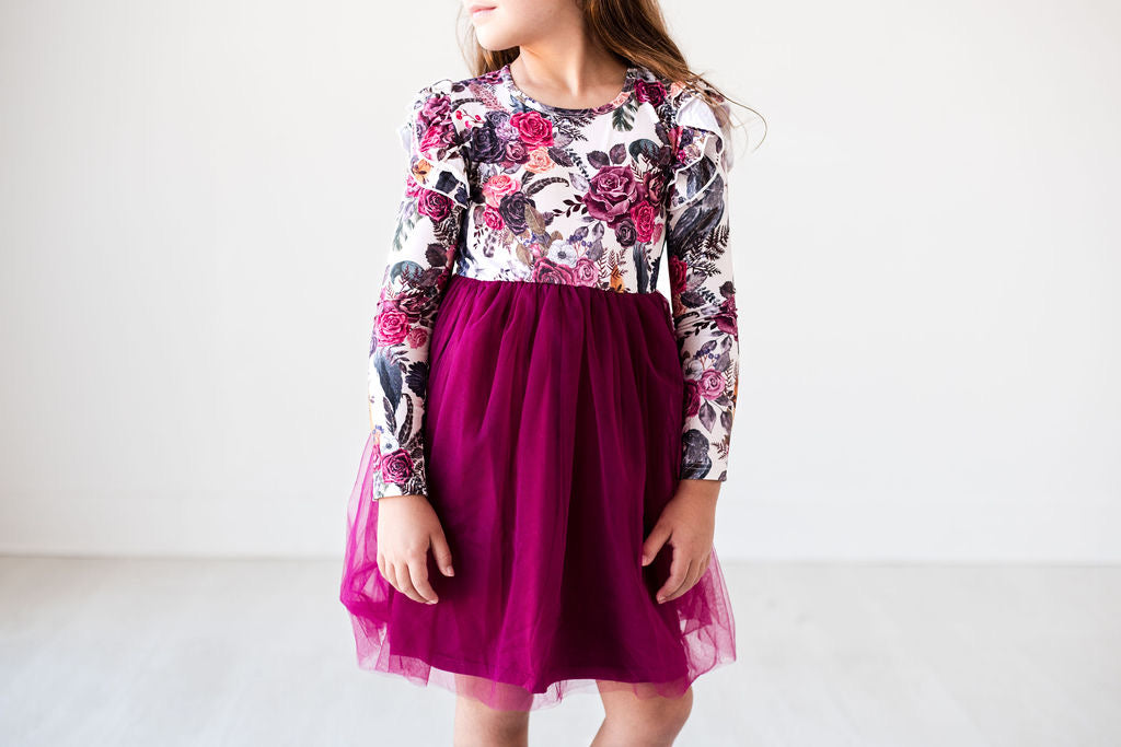 Long Sleeve Tulle Dress - Crows N Roses - Gathering Littles