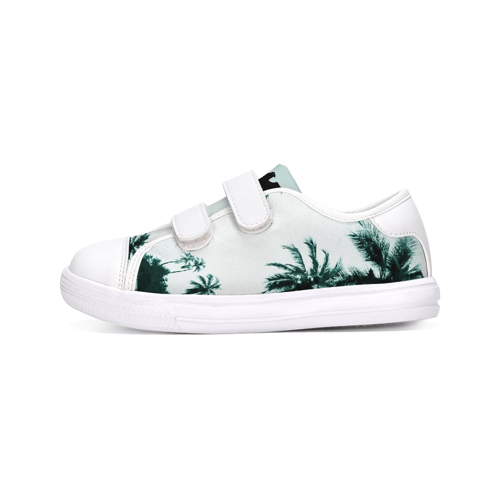 Find Your Coast Kids Canvas Palm Tree Velcro Sneaker Shoes - Gathering Littles