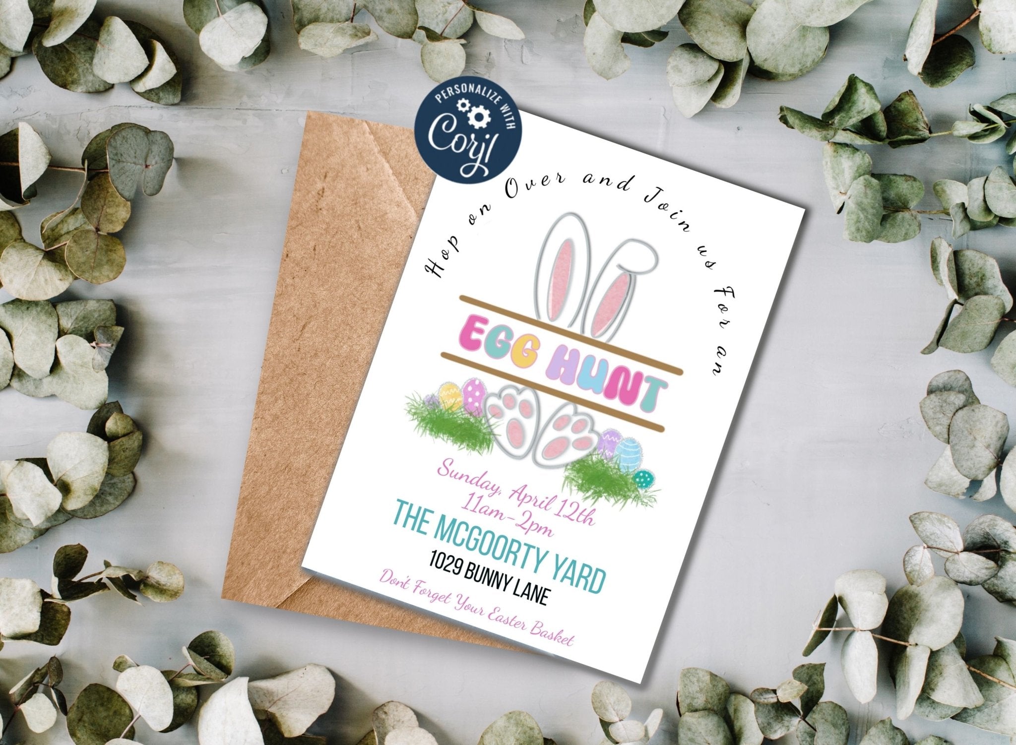 Easter Egg hunt invitation template | Easter Digital Invitation Template | Easter egg Themeproduct_type