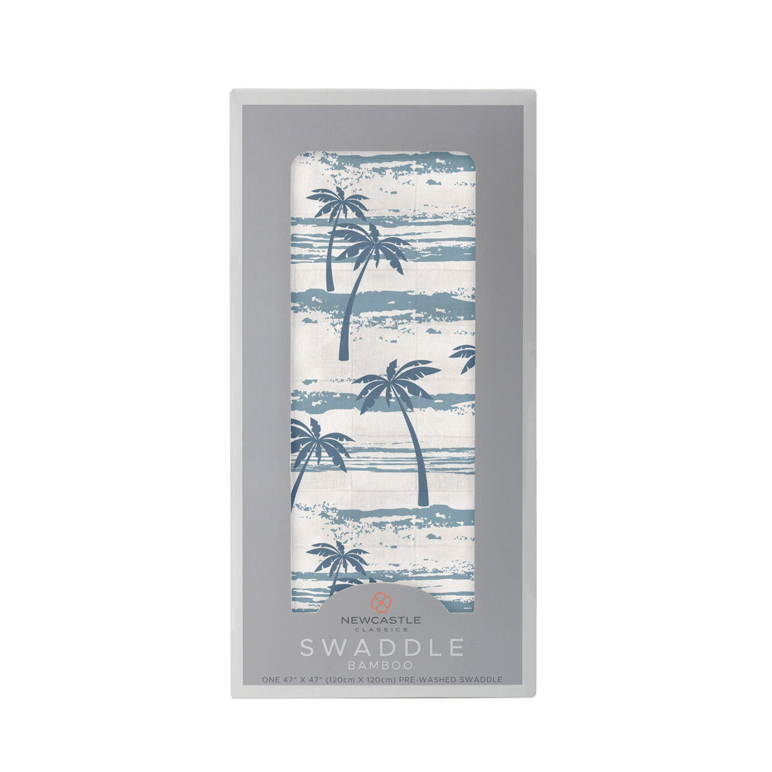 Ocean Palm Trees Bamboo Baby Swaddle - Gathering Littles