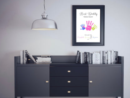 Father’s Day Gift, Fathers Day Card Digital, First fathers Day Gift, Handprint artproduct_type