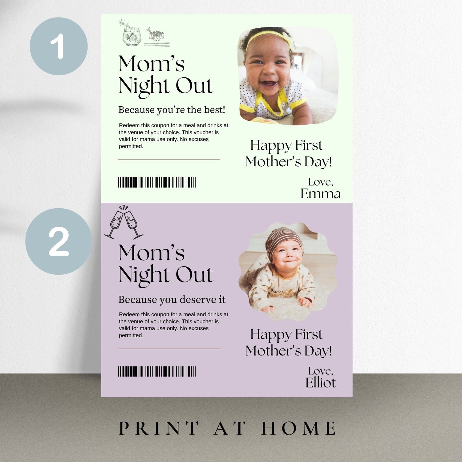 First Mothers Day Gift Coupon, Mothers Day Voucher, Mothers Day Card Digital, First Mothers Day Giftproduct_type