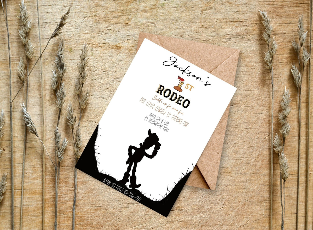 First Rodeo Birthday Invitation Template | Baby&