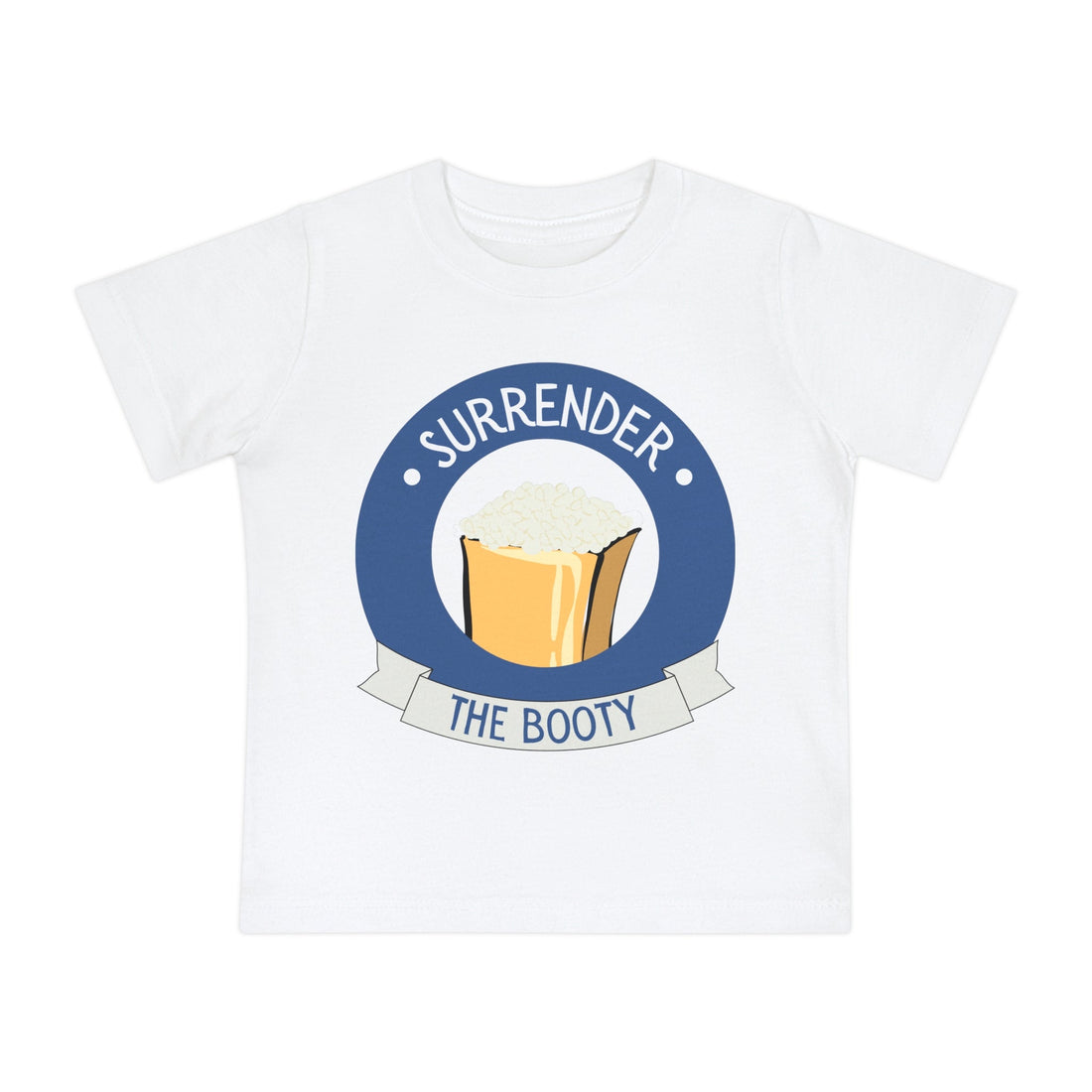 Funny Toddler Shirt - &quot;Surrender the Booty&quot; with Pirate&