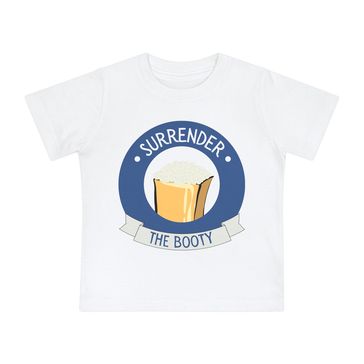 Funny Toddler Shirt - "Surrender the Booty" with Pirate&