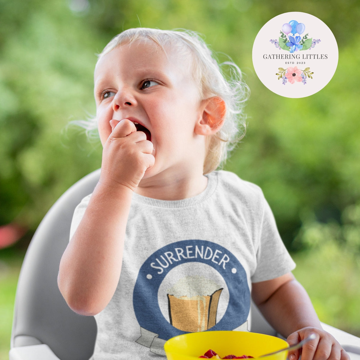 Funny Toddler Shirt - "Surrender the Booty" with Pirate&