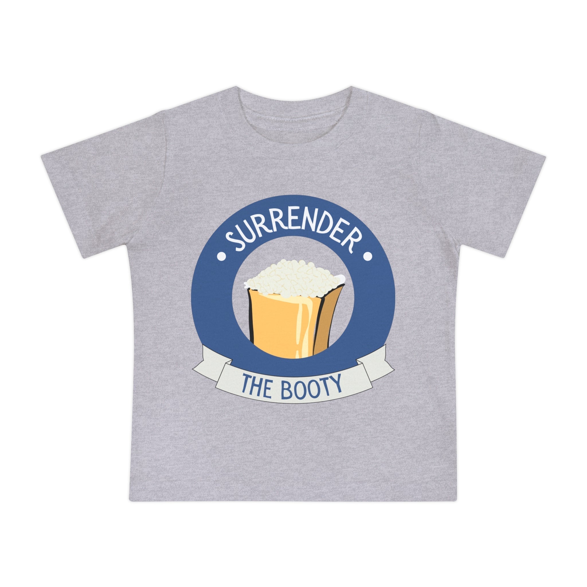 Funny Toddler Shirt - &quot;Surrender the Booty&quot; with Pirate&