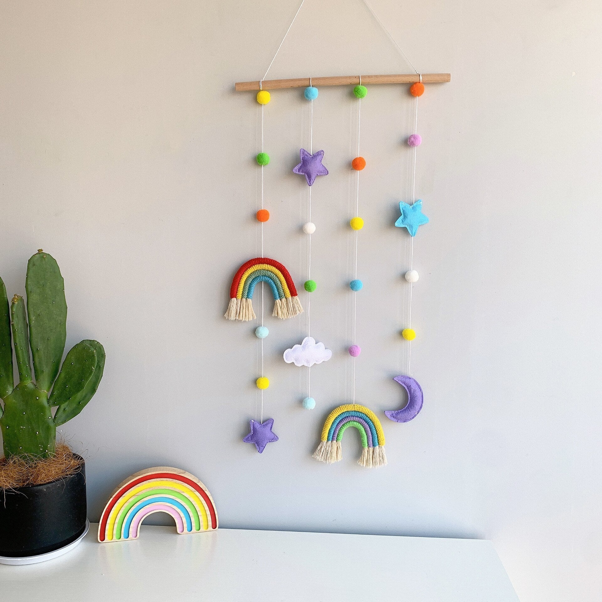 Handmade Rainbow Wall Hanging - Nursery Decorproduct_type
