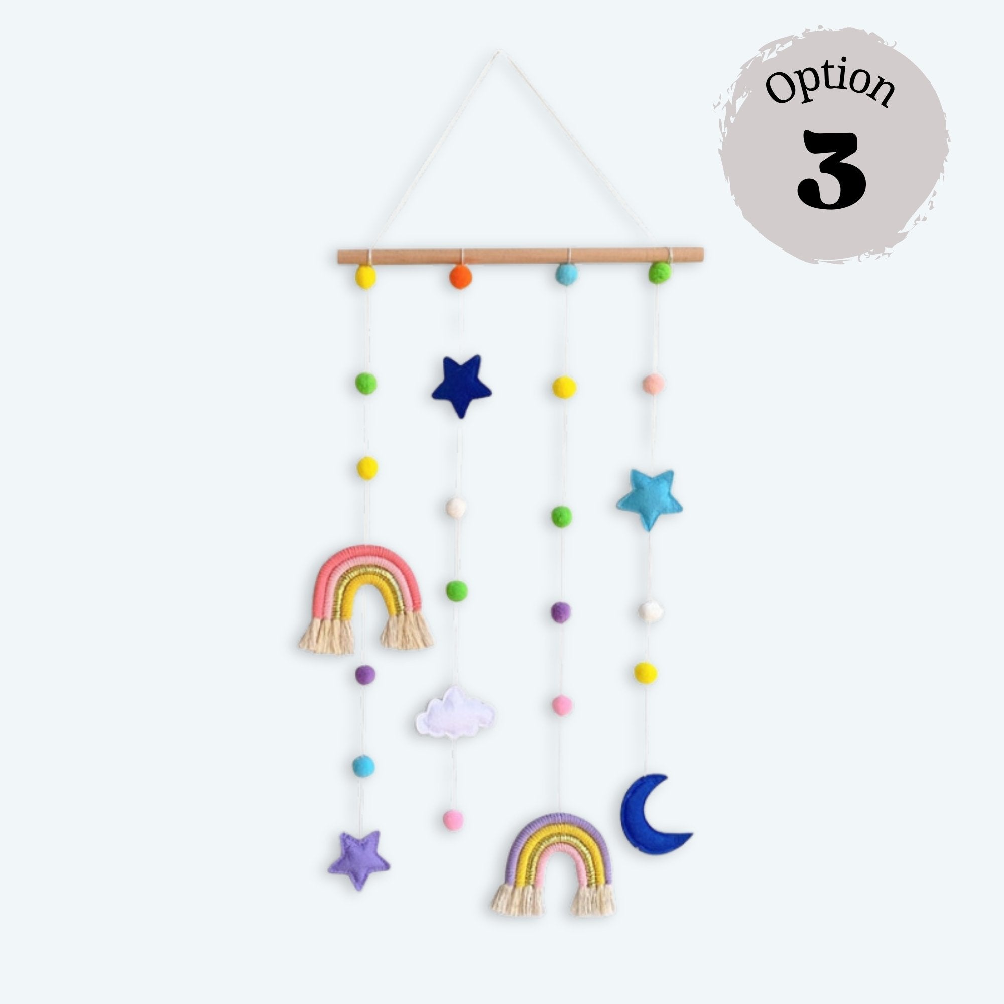 Handmade Rainbow Wall Hanging - Nursery Decorproduct_type