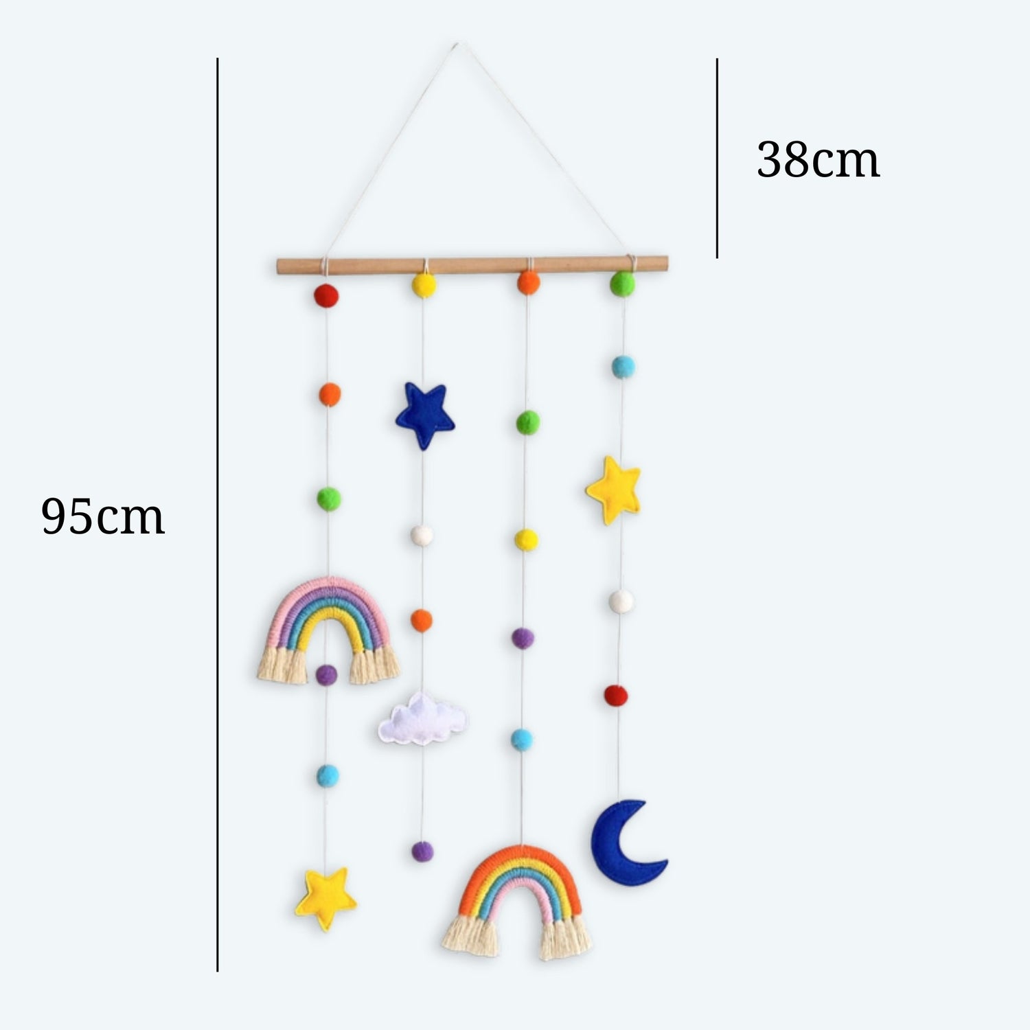 Handmade Rainbow Wall Hanging - Nursery Decorproduct_type