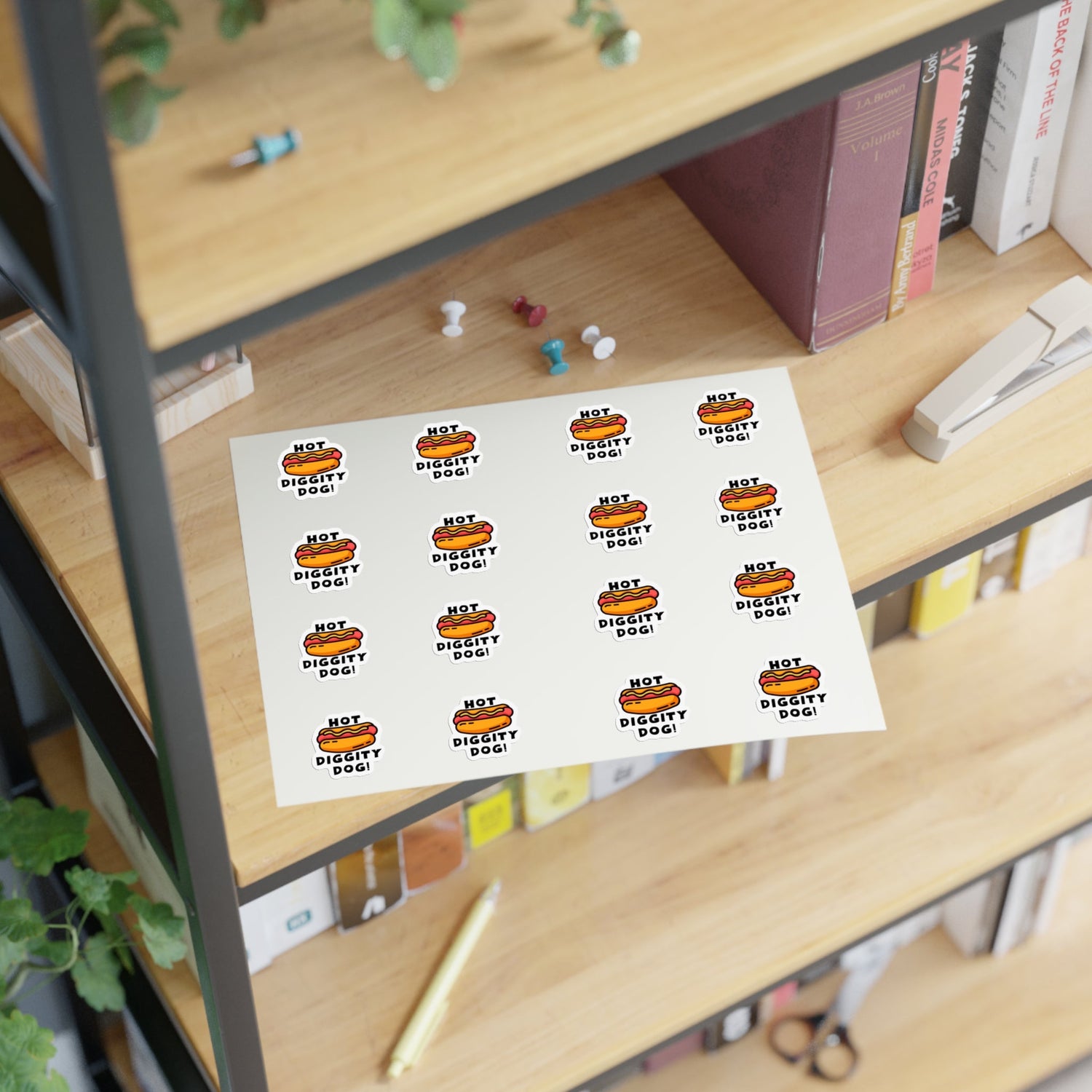 Hot Diggity Dog Sticker Sheetproduct_type