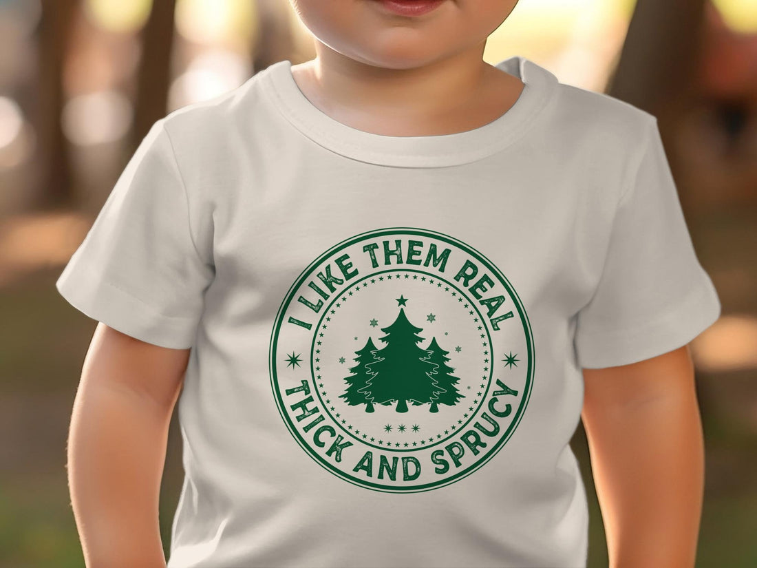 I Like Them Real Thick And Sprucey Sweatshirt, Funny Christmas Shirt, Funny Christmas Sweatshirt, Cute Christmas Shirt - Gathering Littles