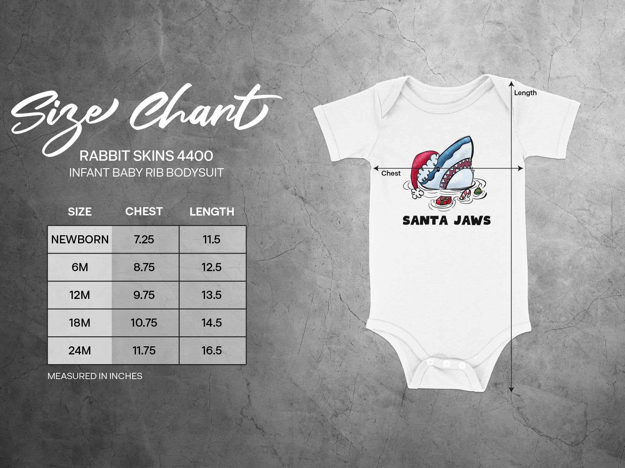 Santa Jaws Baby Shirt, Santa Christmas Bodysuit, Funny Christmas Toddler Shirt, Toddler Christmas Gift - Gathering Littles
